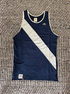 NEW - Tracksmith Men's Van Cortlandt Navy Blue Singlet in size XS